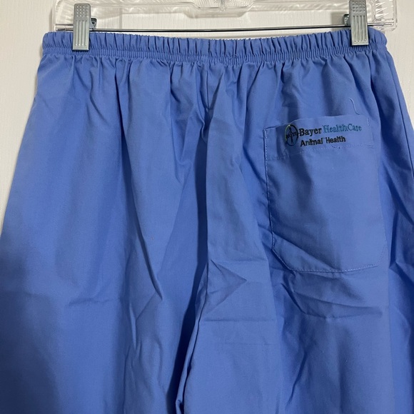 5/$25 Blue Scrub Pants Elastic Waist Drawstring XL Medical Intern School New Job - Picture 5 of 9